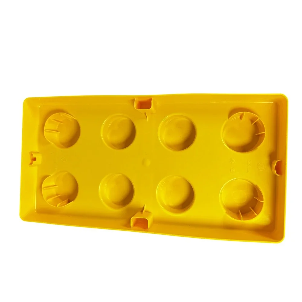LEGO Brick Storage Box LID ONLY REPLACEMENT PART Yellow 8 Stud 14.5x7.25 2012